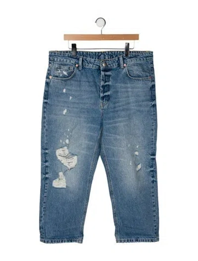 Pre-owned Raey High-rise Wide Leg Jeans In Blue