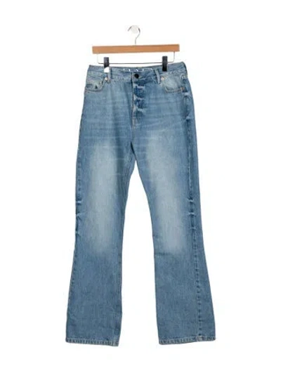 Pre-owned Raey High-rise Wide Leg Jeans In Blue