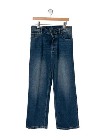 Pre-owned Raey High-rise Wide Leg Jeans In Blue