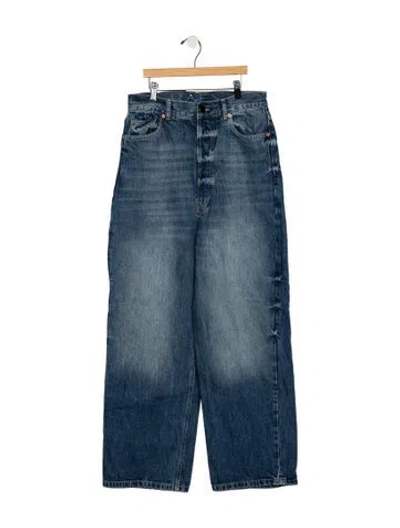 Pre-owned Raey High-rise Wide Leg Jeans In Blue