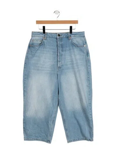 Pre-owned Raey High-rise Wide Leg Jeans In Blue