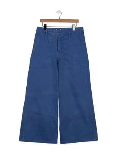 Pre-owned Raey High-rise Wide Leg Jeans In Blue