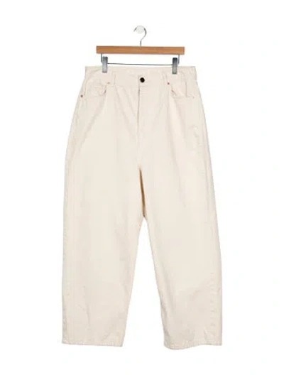 Pre-owned Raey High-rise Wide Leg Jeans In Neutral