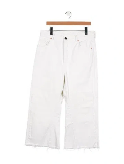 Pre-owned Raey High-rise Wide Leg Jeans In White