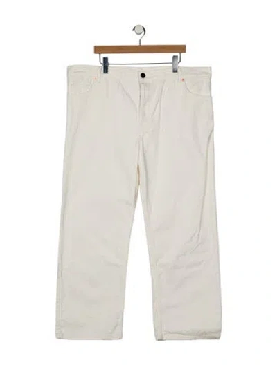 Pre-owned Raey High-rise Wide Leg Jeans In White