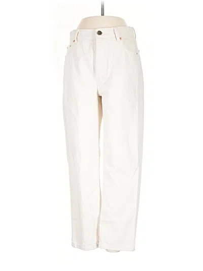 Pre-owned Raey Jeans In Ivory