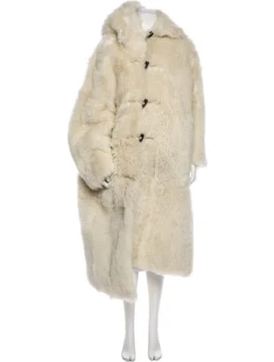 Pre-owned Raey Lambskin Fur Coat In Neutral