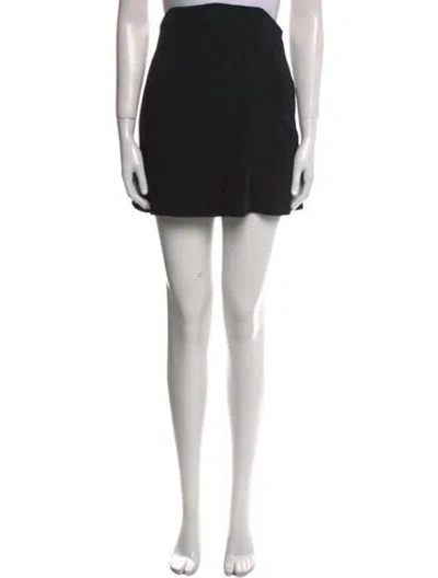 Pre-owned Raey Leather Strapless Tunic In Black