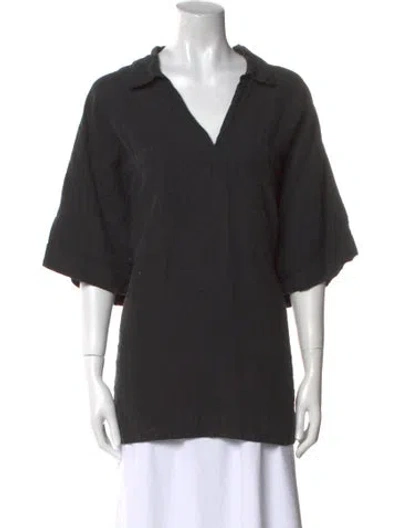 Pre-owned Raey Linen V-neck Tunic In Multi