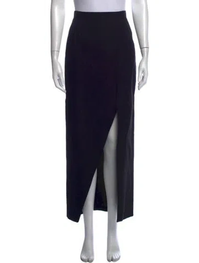 Pre-owned Raey Long Skirt In Black