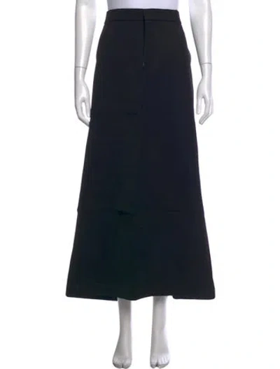 Pre-owned Raey Long Skirt In Black