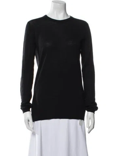 Pre-owned Raey Merino Wool Crew Neck Sweater In Black