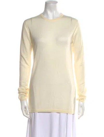 Pre-owned Raey Merino Wool Crew Neck Sweatshirt In Neutral