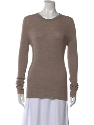 Pre-owned Raey Merino Wool Scoop Neck Sweater In Neutral