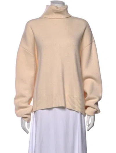 Pre-owned Raey Merino Wool Turtleneck Sweater In Neutrals