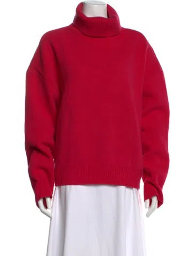 Pre-owned Raey Merino Wool Turtleneck Sweater In Pink