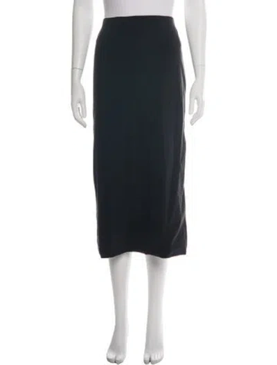 Pre-owned Raey Midi Length Skirt In Black