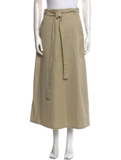 Pre-owned Raey Midi Length Skirt In Neutral