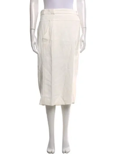 Pre-owned Raey Midi Length Skirt In Neutral