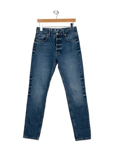 Pre-owned Raey Mid-rise Skinny Leg Jeans In Blue