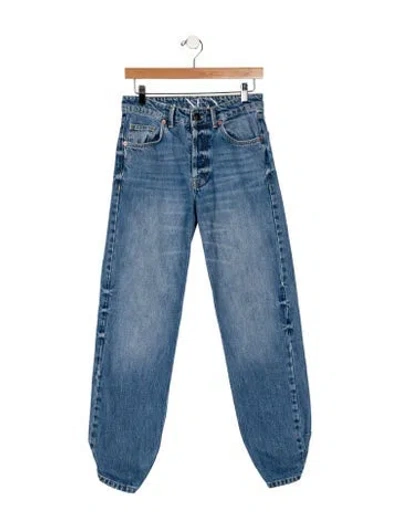 Pre-owned Raey Mid-rise Skinny Leg Jeans In Blue