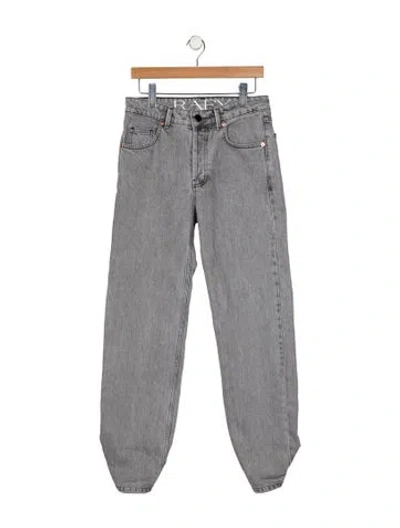 Pre-owned Raey Mid-rise Skinny Leg Jeans In Gray