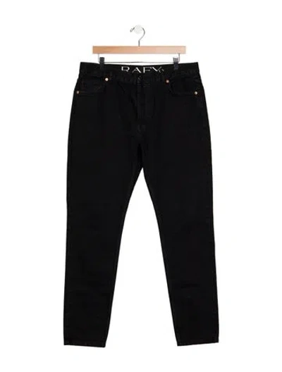 Pre-owned Raey Mid-rise Straight Leg Jeans In Black