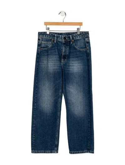 Pre-owned Raey Mid-rise Straight Leg Jeans In Blue