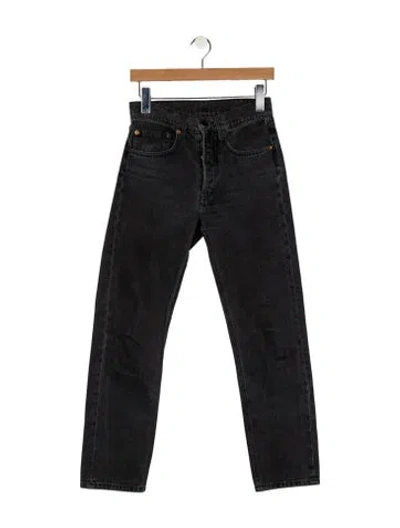 Pre-owned Raey Mid-rise Straight Leg Jeans In Gray