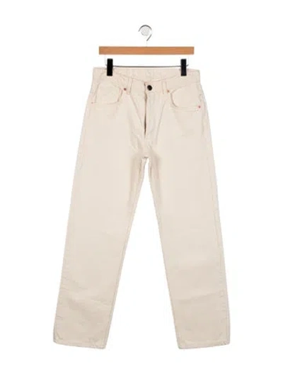 Pre-owned Raey Mid-rise Straight Leg Jeans In Neutral
