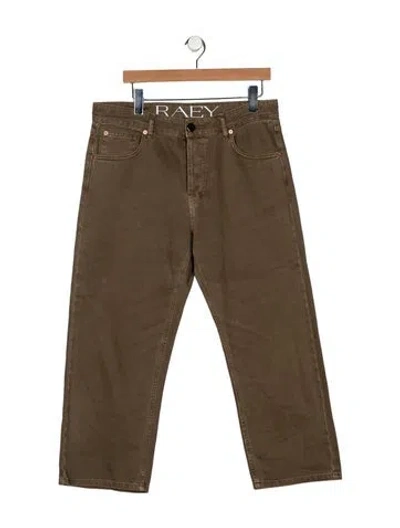 Pre-owned Raey Mid-rise Straight Leg Jeans In Neutral