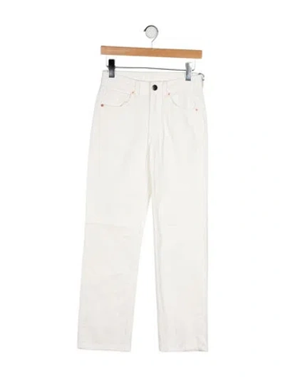 Pre-owned Raey Mid-rise Straight Leg Jeans In Neutral