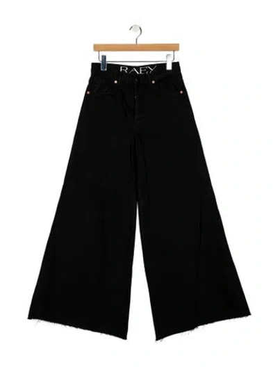 Pre-owned Raey Mid-rise Wide Leg Jeans In Black