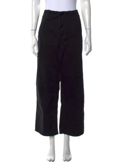 Pre-owned Raey Mid-rise Wide Leg Jeans In Black