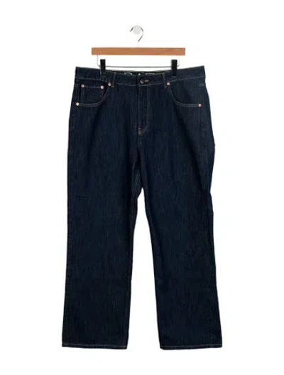 Pre-owned Raey Mid-rise Wide Leg Jeans In Blue