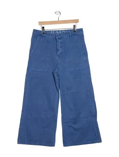 Pre-owned Raey Mid-rise Wide Leg Jeans In Blue