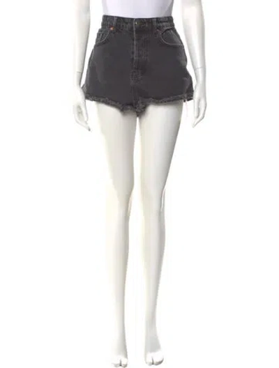 Pre-owned Raey Mini Shorts In Black