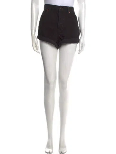 Pre-owned Raey Mini Shorts In Black