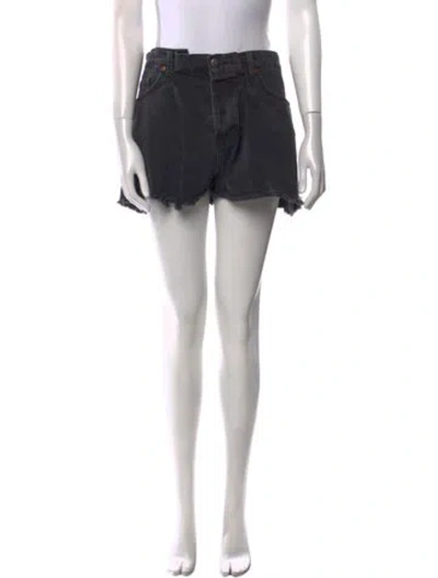 Pre-owned Raey Mini Shorts In Black