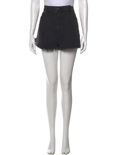 Pre-owned Raey Mini Shorts In Black