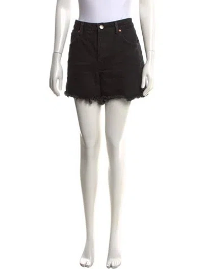 Pre-owned Raey Mini Shorts In Black