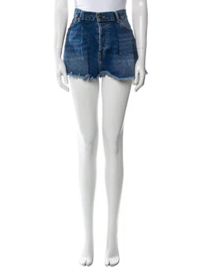 Pre-owned Raey Mini Shorts In Blue