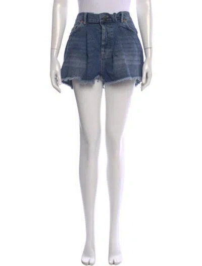 Pre-owned Raey Mini Shorts In Blue