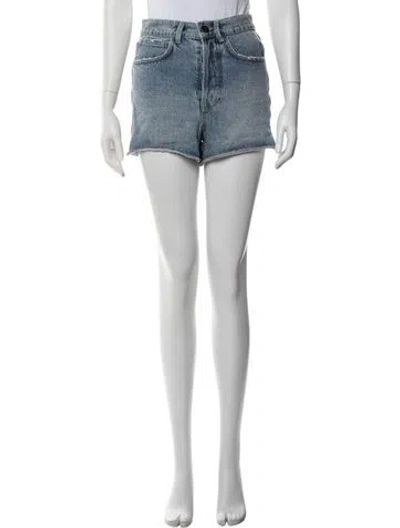 Pre-owned Raey Mini Shorts In Blue