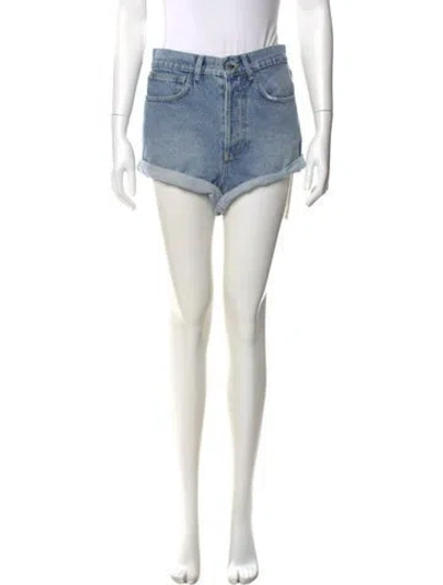 Pre-owned Raey Mini Shorts In Blue