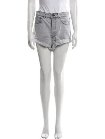 Pre-owned Raey Mini Shorts In Gray