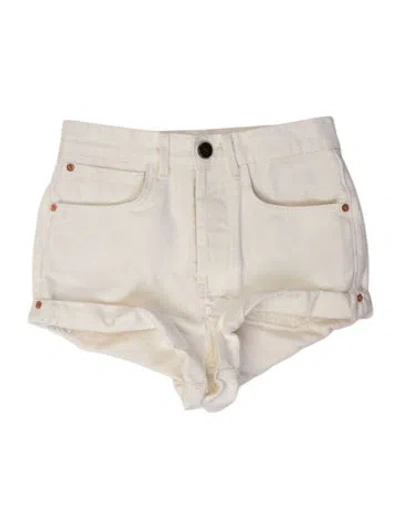 Pre-owned Raey Mini Shorts In Neutral