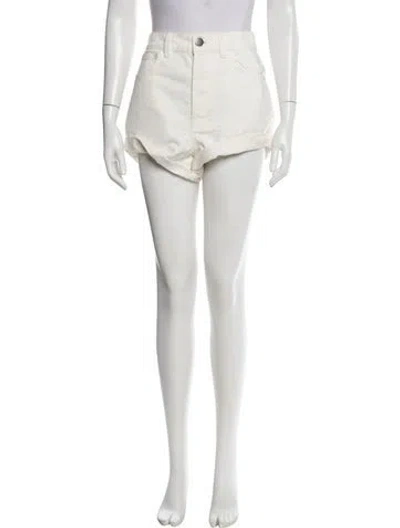 Pre-owned Raey Mini Shorts In Neutrals