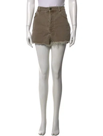 Pre-owned Raey Mini Shorts In Neutrals