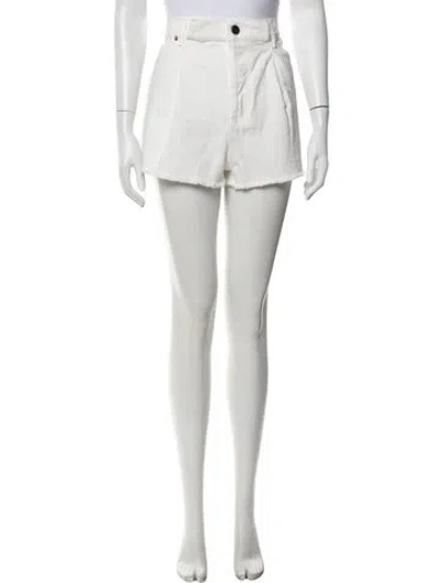Pre-owned Raey Mini Shorts In White